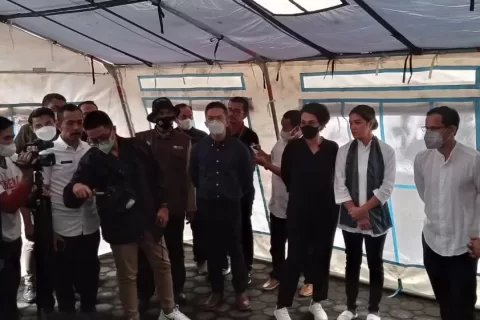 Mendikbudristek dan Tim Tinjau Lokasi Gempa Cianjur